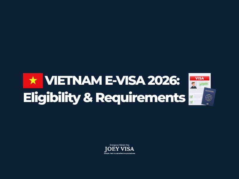 Vietnam E-visa 2026: Eligibility & Requirements