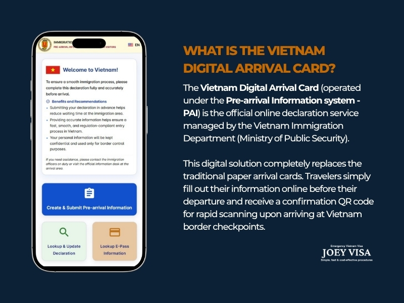 What is the Vietnam Digital Arrival Card (PAI System)?
